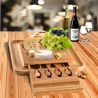 Bambusi Cheese Board and Knife Set