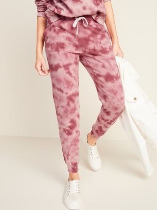 Mid-Rise Tapered-Leg Jogger Pants