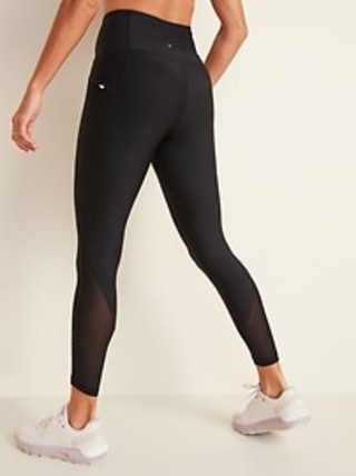 High-Waisted Elevate Powersoft Side-Pocket 7/8-Length Run Leggings