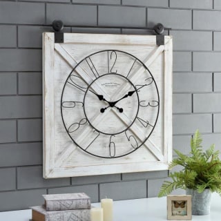 FirsTime &amp; Co. Farmstead Barn Door Clock