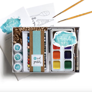 WildflowerArtStudio DIY Watercolor Kit for Beginners