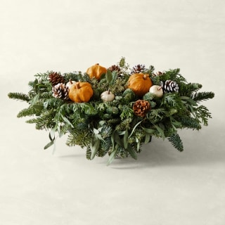 Williams Sonoma Greens & Gourds Thanksgiving Centerpiece