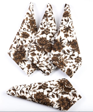 Houses & Parties Grasshopper Toile Dinner Napkins