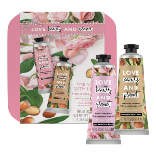 Love Beauty and Planet Murumuru Butter Rose &amp; Shea Butter Sandalwood Hand Cream Holiday Gift Set