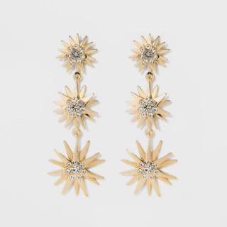 SUGARFIX by BaubleBar Crystal Sunburst Drop Earrings