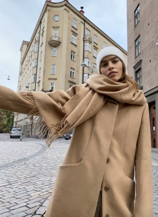 Cocoon coat wilfred top