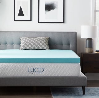 Lucid Comfort Collection Gel Memory Foam Topper
