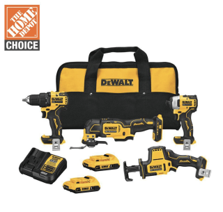 DeWalt Atomic 4-Piece Tool Combo Kit