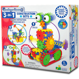 Techno Gears 3-IN-1 Construction Sets - Bionic Bug, Dizzy Droid, Wacky Robot
