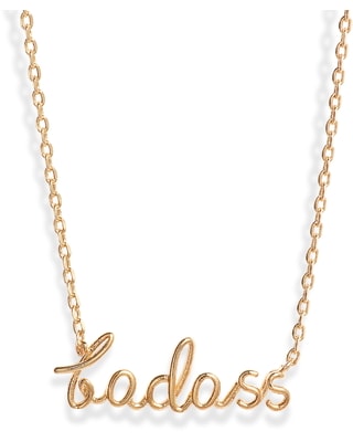 Estella Bartlett Badass Goldtone Pendant Necklace