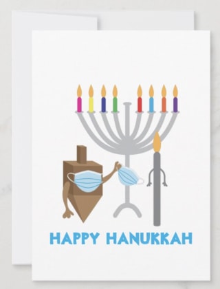 Spinning Top and Candle with Mask Card (Per Card)