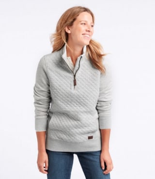 Women's Quilted Quarter-Zip Pullover