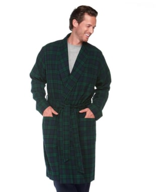 Men's Scotch Plaid Flannel Robe