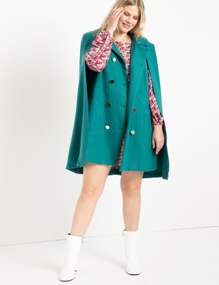 Double Breasted Cape Coat