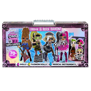 L.O.L. Surprise! O.M.G. Remix Super Surprise - 70+ Surprises, 4 Fashion Dolls &amp; 4 Dolls