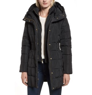 Cole Haan Hooded Down & Feather Jacket