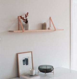 Leather Strap Shelf