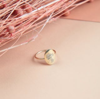 Floral Signet Ring