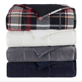 Morgan Home Faux Mink 12 lb. Weighted Blanket