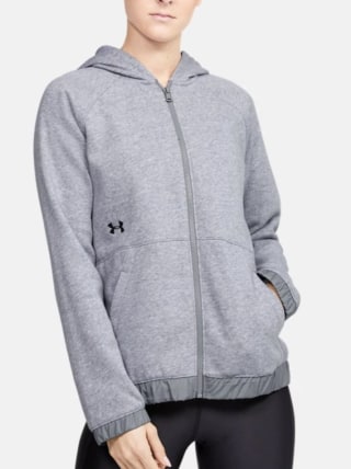 Women's UA Hustle Fleece Full Zip Hoodie