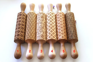 DiamondWoodcomua Engraved Rolling Pins