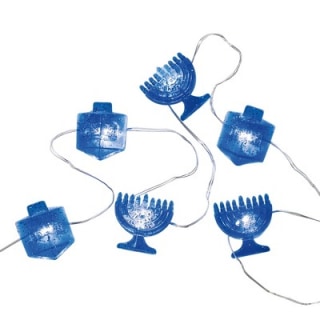 Rite Lite 20 Battery Operated Blue Micro LED Chanukah Mini String Lights