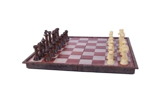 John N. Hansen Co. Wood Magnetic Chess Set