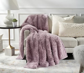 G.I.L.I. by Jill Martin Oversized Snow Fur Bonded Throw