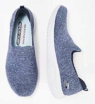 Skechers Ultra Flex Flat Knit Slip-On Shoes - Harmonious