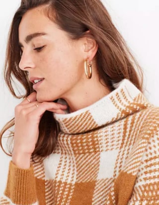 Madewell Chunky Large Hoop Earrings