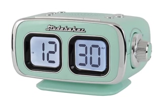 Studebaker Retro Alarm Clock with AM/FM Radio & Bluetooth