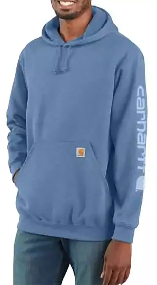 Carhartt Men's Midweight Sleeve Logo Hoodie