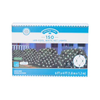 Holiday Time LED Cool White Net Lights, 150 Count