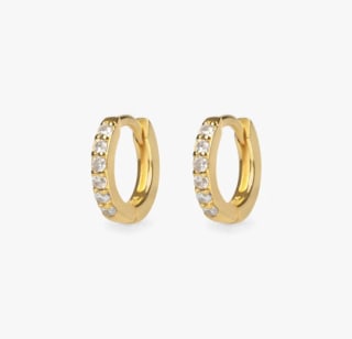 Studs Mini Pavé Huggie Earring