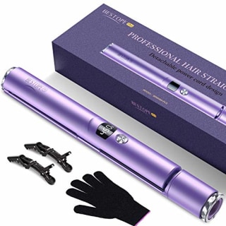 BESTOPE Hair Straightener and Curler 2 in 1 Flat Iron for Hair with Detachable Power Cord Tourmaline Ceramic Hair Straightener Hair Styling Tools Adjustable Temperature 265?-450?