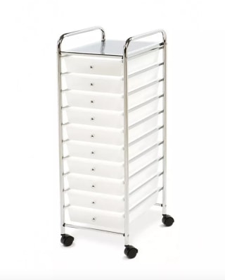 Seville Classics 10-Drawer Organizer Cart