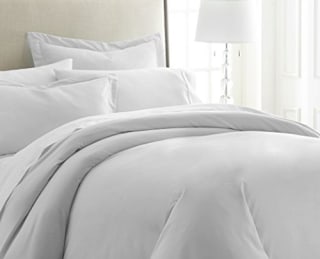 Becky Cameron 3 Piece Quality Duvet Cover Set Bedding, Queen, LGRAY