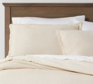 Threshold Washed Waffle Weave Duvet Cover & Pillow Sham Set