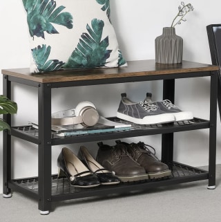 Bryce Shelves Storage Bench