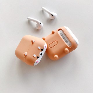 Pug Puppy AirPods Case, Cute Dog Silicone Case for Airpods 1&amp;2, Kawaii Cute Airpods Case