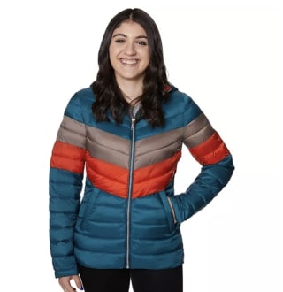Women's Halitech Hooded Colorblock Puffer Jacket