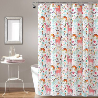 Unicorn Heart 72" x 72" Shower Curtain