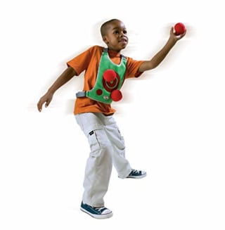 Diggin DodgeTag Game Set. Foam Dodge-Ball 6-Pack & Target Tag Vests