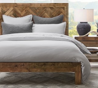 Washed Sateen Duvet Cover & Shams