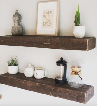Etsy Wood Floating Shelves