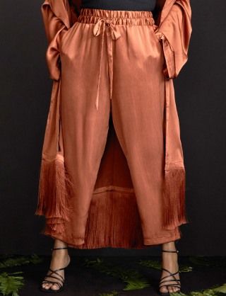Drawstring Satin Pant