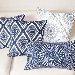 Slow Cow Cotton Embroidery Throw Pillow Cover