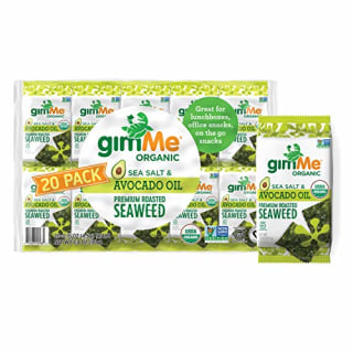 gimMe Organic Roasted 03 Sea Salt and Avocado Oil, #3 Sea Salt &amp; Avocado Oil, 20 Count