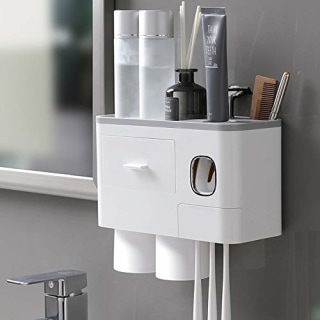 Wekity Wall-Mounted Toothbrush Holder