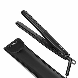 LOVANI Mini Flat Iron Travel Size Nano Titanium Dual Voltage Portable Hair Flat Iron